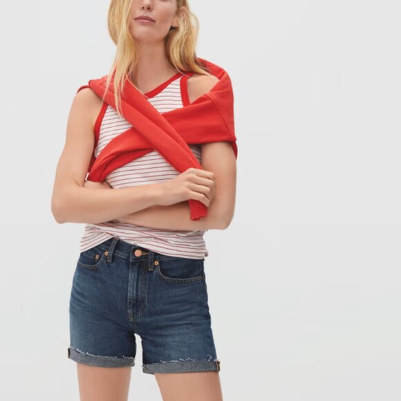 NWT Everlane Vintage Indigo Denim Short Organic Cotton Size 28 - Picture 6 of 6